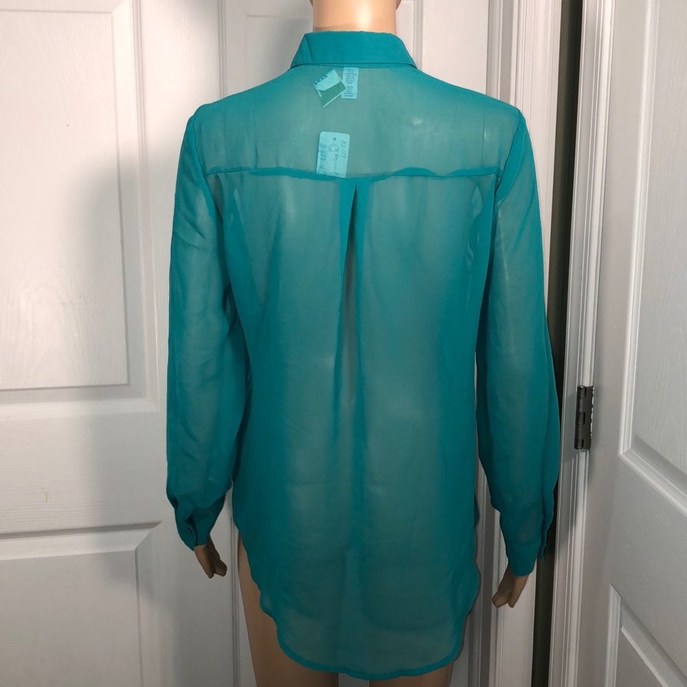 Ambiance Apparel Green Top. NWT. M - Picture 5 of 7